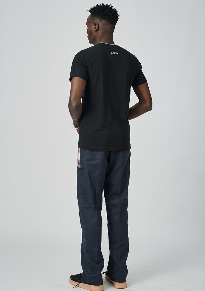 EYOTALO BRAND BIB PRINT TEE (BLACK)
