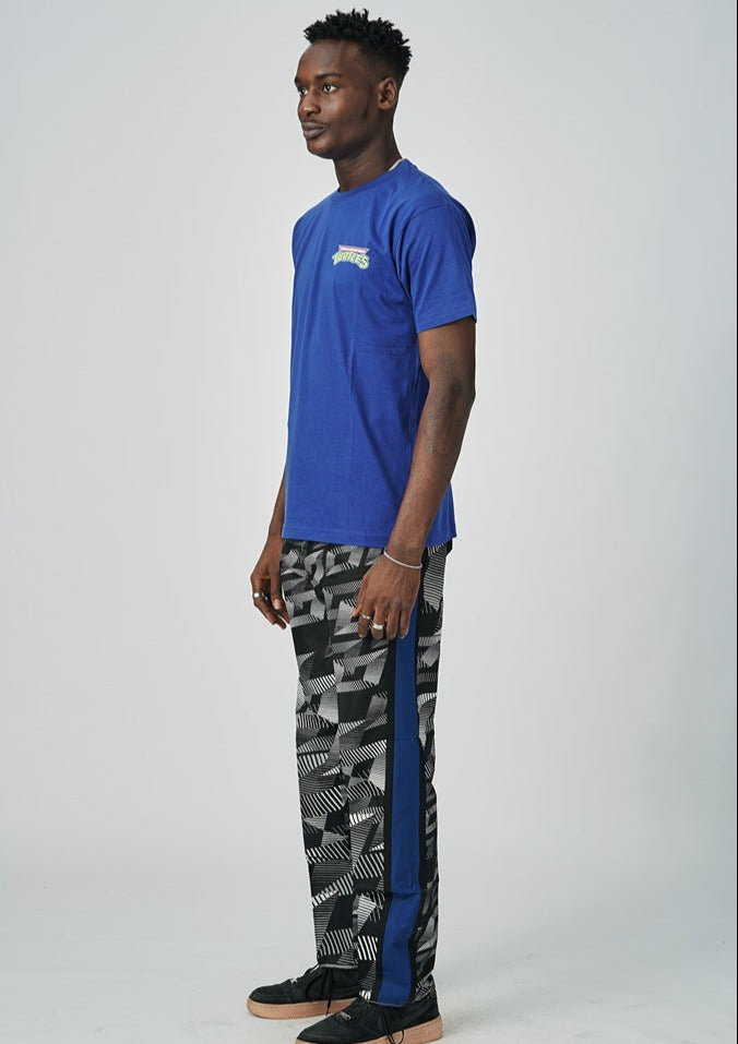 Geo-Monotone Camouflage Mr.GBAJA™️ Pants (BLUE)