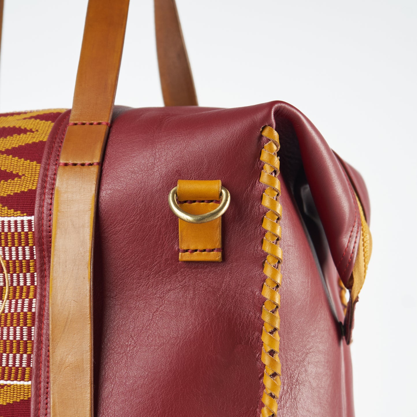 EYOTALO™️ 100% LEATHER WEEKEND BAG - RED PANTHER