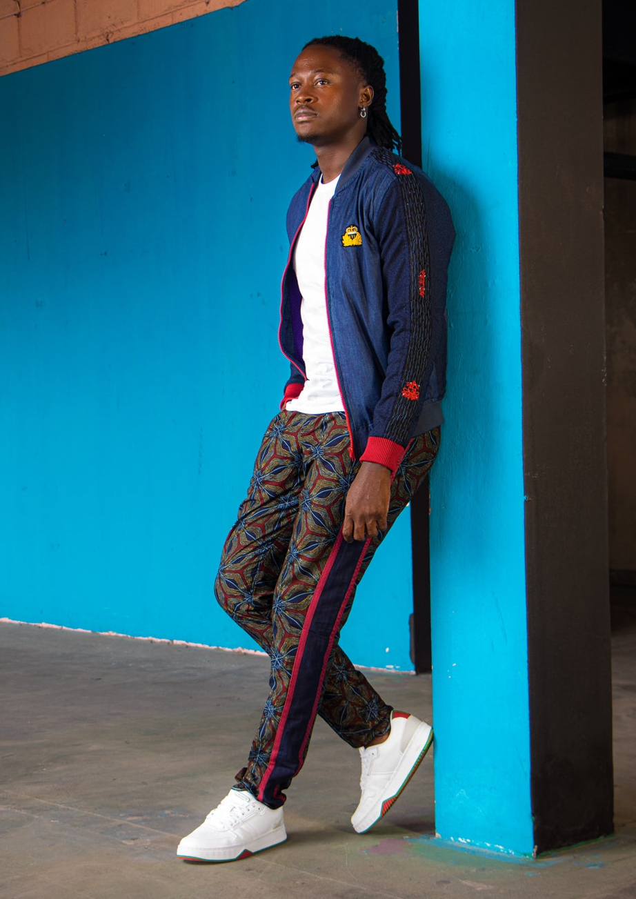 JOJU™️ DENIM - ASO-OKE with Bullion crest JACKET