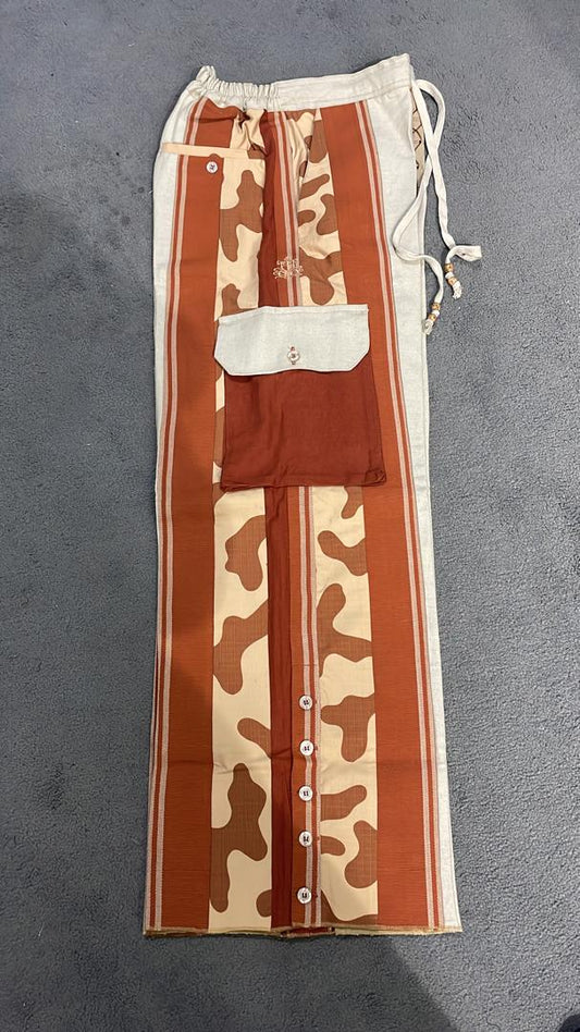 MR. GBAJA™️ - 6 Panel Garbage Pants Edition (BURNT CREAM)